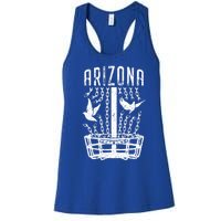 Arizona Disc Golf Player Breaking Chains Birdie Meaningful Gift Women's Racerback Tank