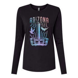 Arizona Disc Golf Player Breaking Chains Birdie Funny Gift Womens Cotton Relaxed Long Sleeve T-Shirt