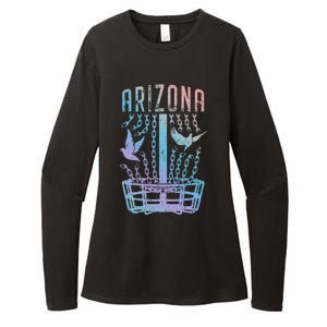 Arizona Disc Golf Player Breaking Chains Birdie Funny Gift Womens CVC Long Sleeve Shirt