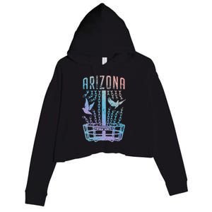 Arizona Disc Golf Player Breaking Chains Birdie Funny Gift Crop Fleece Hoodie