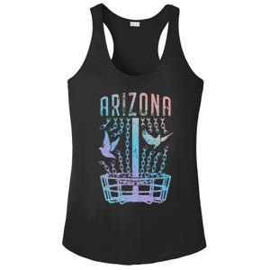 Arizona Disc Golf Player Breaking Chains Birdie Funny Gift Ladies PosiCharge Competitor Racerback Tank