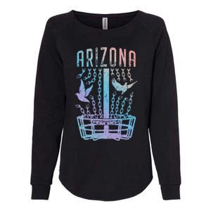 Arizona Disc Golf Player Breaking Chains Birdie Funny Gift Womens California Wash Sweatshirt