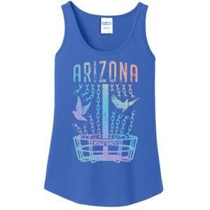 Arizona Disc Golf Player Breaking Chains Birdie Funny Gift Ladies Essential Tank