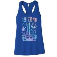 Arizona Disc Golf Player Breaking Chains Birdie Funny Gift Women's Racerback Tank