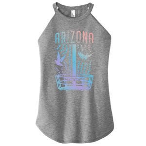 Arizona Disc Golf Player Breaking Chains Birdie Funny Gift Women's Perfect Tri Rocker Tank