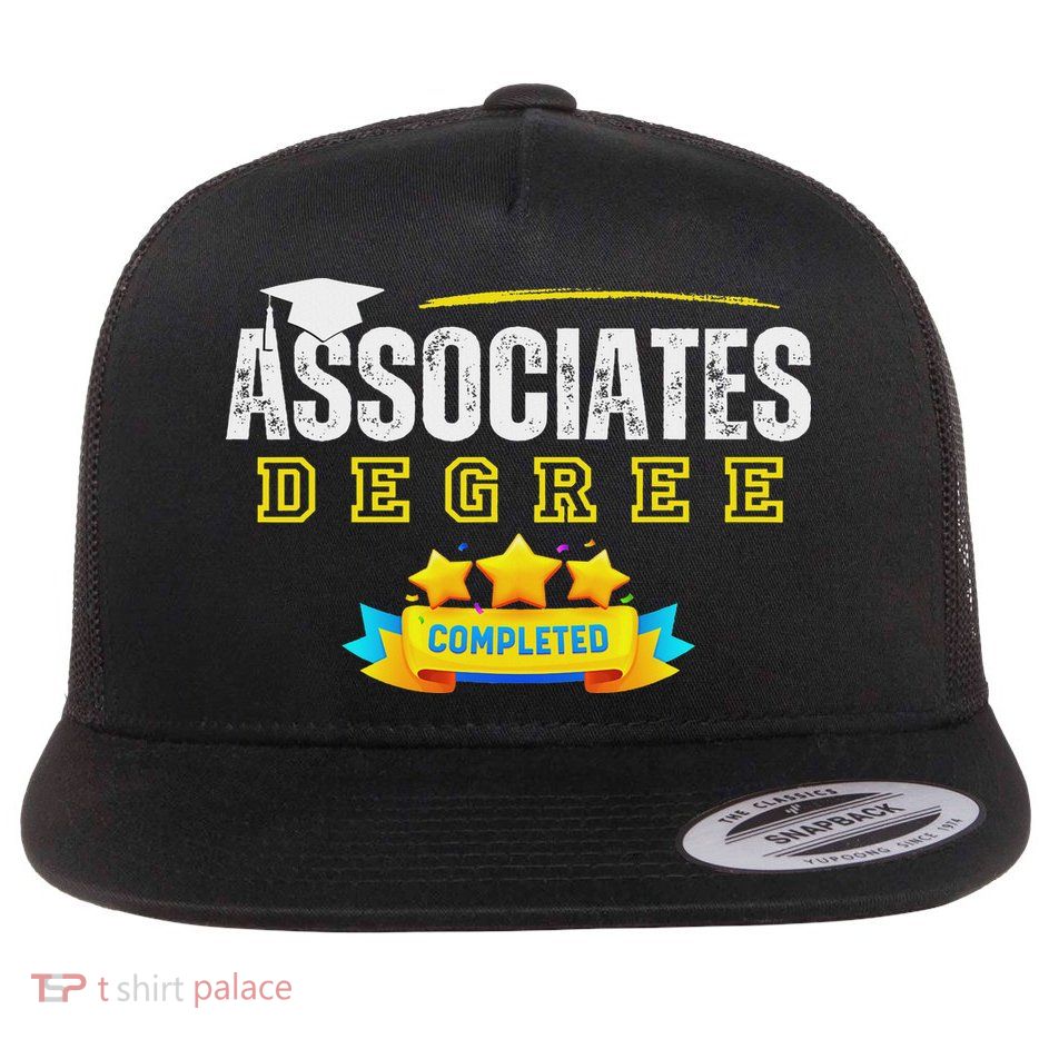 Associates Degree Graduation Senior Celebration Grad Party Flatbill Hat