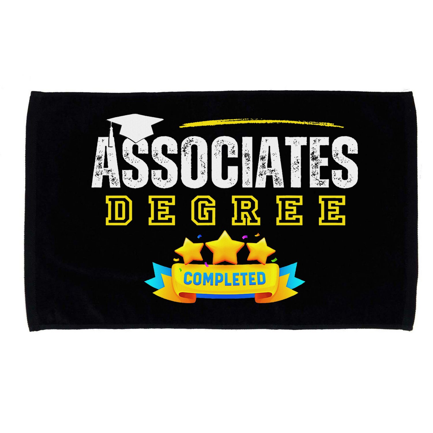 Associates Degree Graduation Senior Celebration Grad Party Microfiber Hand Towel