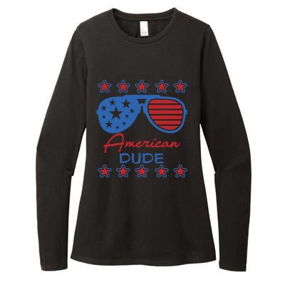 American Dude Gift 4th Of July Sunglasses Cute Gift Womens CVC Long Sleeve Shirt