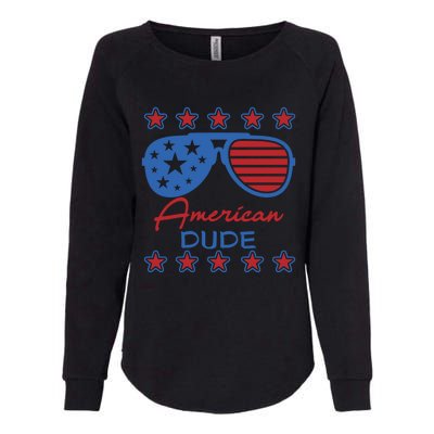 American Dude Gift 4th Of July Sunglasses Cute Gift Womens California Wash Sweatshirt