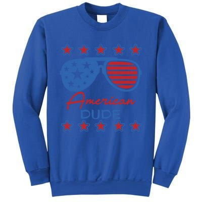 American Dude Great Gift 4th Of July Sunglasses Funny Gift Sweatshirt