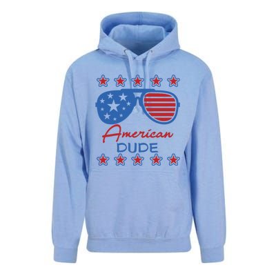 American Dude Great Gift 4th Of July Sunglasses Funny Gift Unisex Surf Hoodie