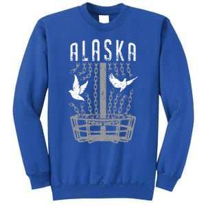 Alaska Disc Golf Player Breaking Chains Birdie Gift Sweatshirt