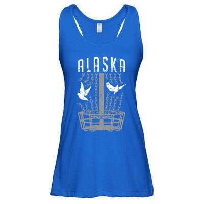 Alaska Disc Golf Player Breaking Chains Birdie Gift Ladies Essential Flowy Tank