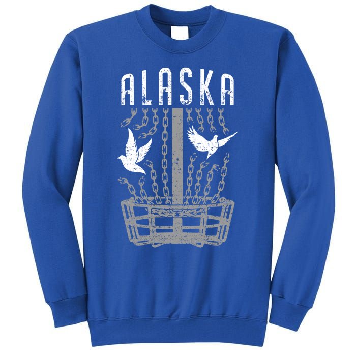 Alaska Disc Golf Player Breaking Chains Birdie Gift Tall Sweatshirt