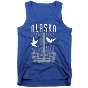 Alaska Disc Golf Player Breaking Chains Birdie Gift Tank Top