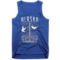 Alaska Disc Golf Player Breaking Chains Birdie Gift Tank Top