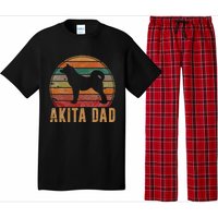 Akita Dad Gift Akita Daddy Dog Owner Pet Father Pajama Set