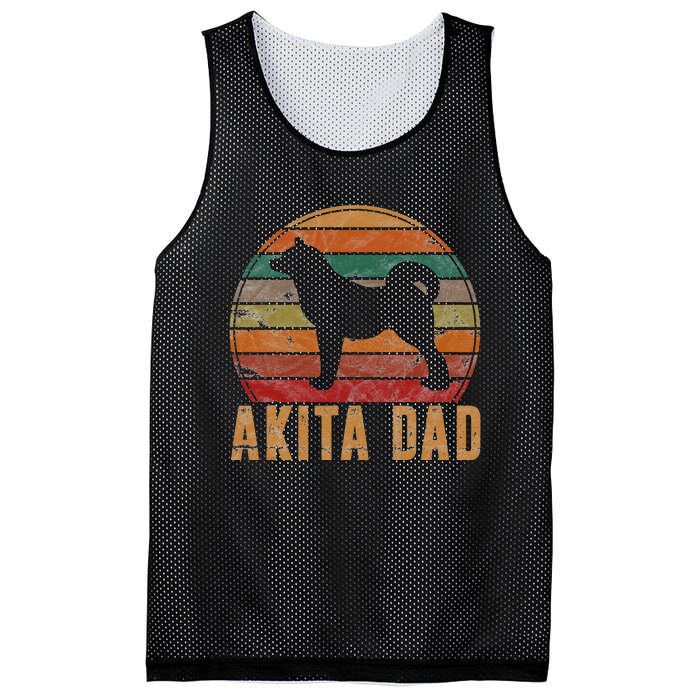 Akita Dad Gift Akita Daddy Dog Owner Pet Father Mesh Reversible Basketball Jersey Tank