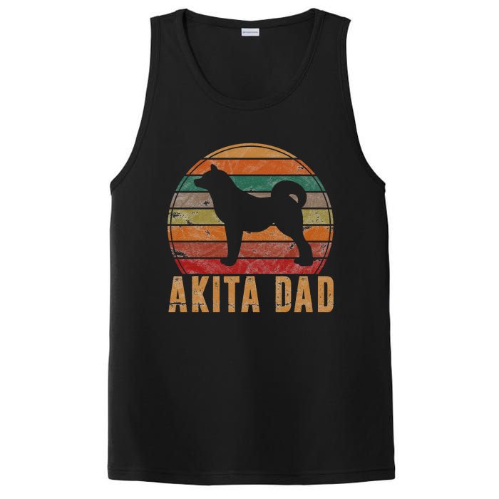 Akita Dad Gift Akita Daddy Dog Owner Pet Father PosiCharge Competitor Tank