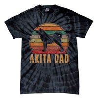 Akita Dad Gift Akita Daddy Dog Owner Pet Father Tie-Dye T-Shirt