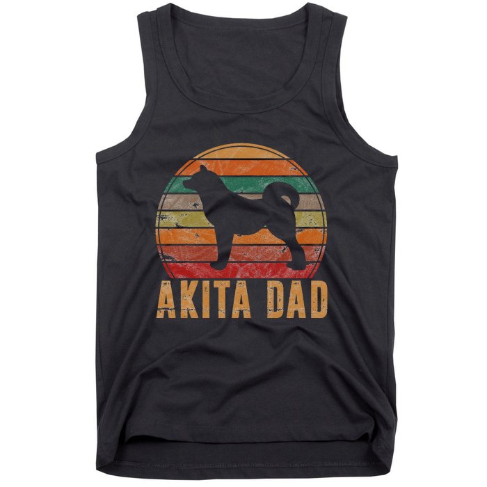 Akita Dad Gift Akita Daddy Dog Owner Pet Father Tank Top