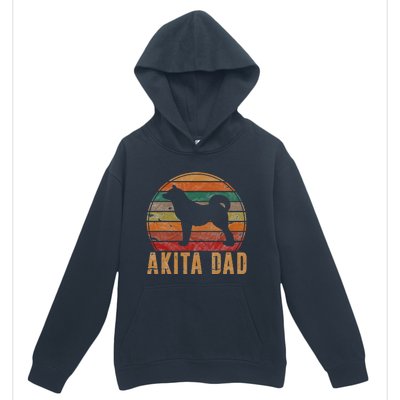 Akita Dad Gift Akita Daddy Dog Owner Pet Father Urban Pullover Hoodie