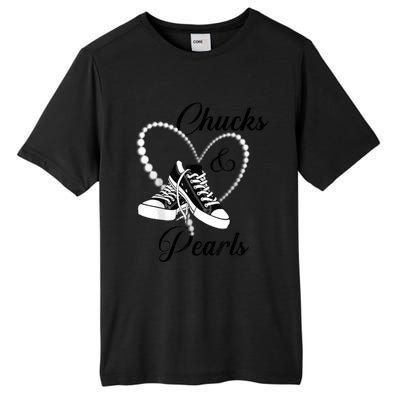 Afro Diva Gift Red Floral Heart Shoes Chucks And Pearls 2024 Tall Fusion ChromaSoft Performance T-Shirt