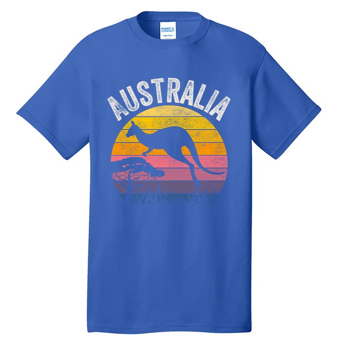 Australia Day Gift Funny Australian Kangaroo Vintage Gift Cool Gift Tall T-Shirt