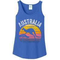 Australia Day Gift Funny Australian Kangaroo Vintage Gift Cool Gift Ladies Essential Tank