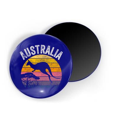 Australia Day Gift Funny Australian Kangaroo Vintage Gift Cool Gift Magnet