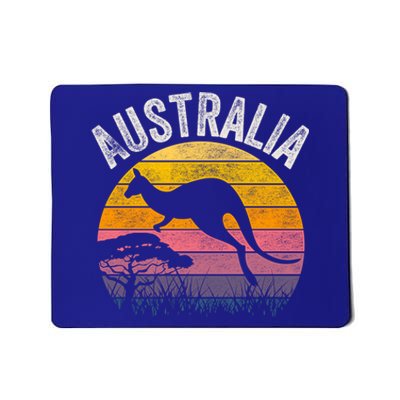 Australia Day Gift Funny Australian Kangaroo Vintage Gift Cool Gift Mousepad