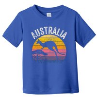 Australia Day Gift Funny Australian Kangaroo Vintage Gift Cool Gift Toddler T-Shirt