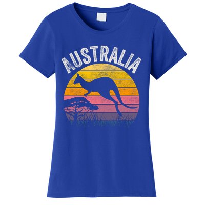 Australia Day Gift Funny Australian Kangaroo Vintage Gift Cool Gift Women's T-Shirt