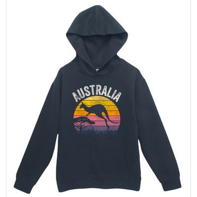 Australia Day Gift Funny Australian Kangaroo Vintage Gift Cool Gift Urban Pullover Hoodie