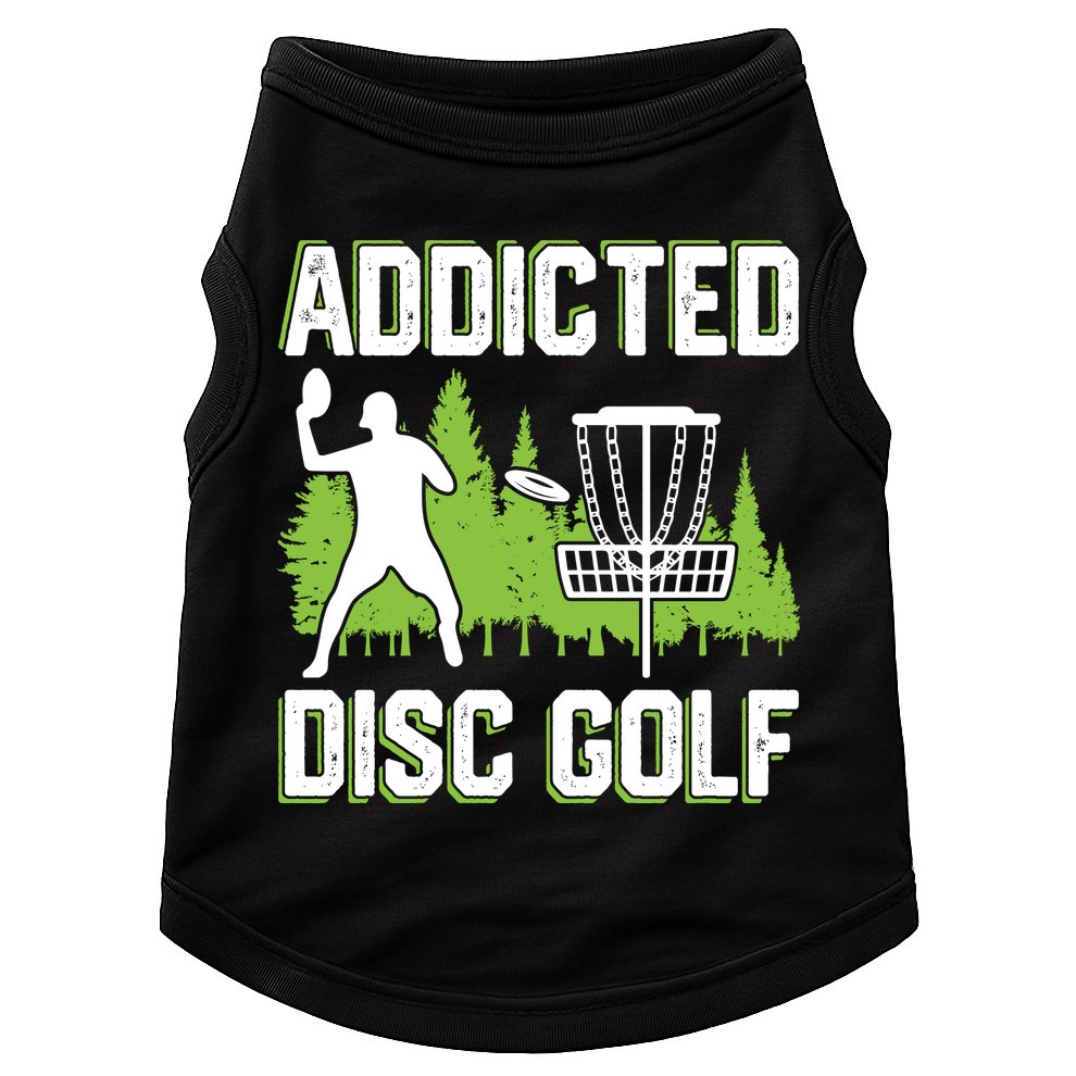Addicted Disc Golf Tree Frisbee Golf Lovers Gift Doggie Tank