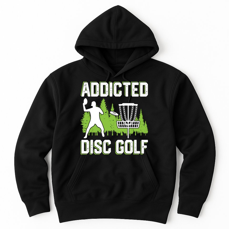 Addicted Disc Golf Tree Frisbee Golf Lovers Gift Hoodie