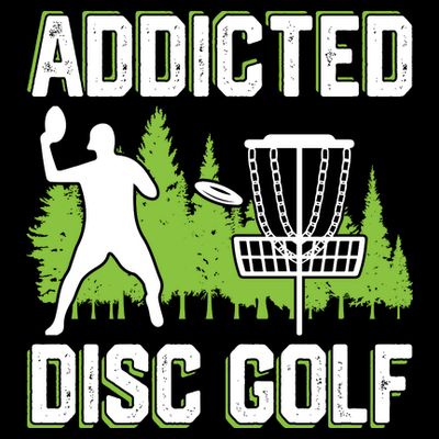Addicted Disc Golf Tree Frisbee Golf Lovers Gift T-Shirt