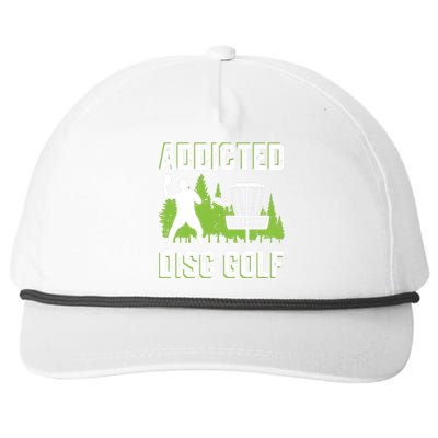 Addicted Disc Golf Tree Frisbee Golf Lovers Gift Snapback Five-Panel Rope Hat