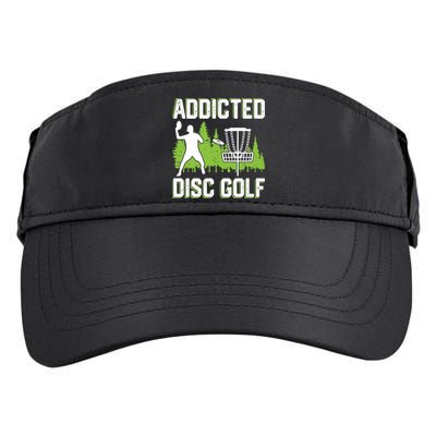 Addicted Disc Golf Tree Frisbee Golf Lovers Gift Adult Drive Performance Visor
