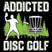 Addicted Disc Golf Tree Frisbee Golf Lovers Gift 16 in Basic Backpack