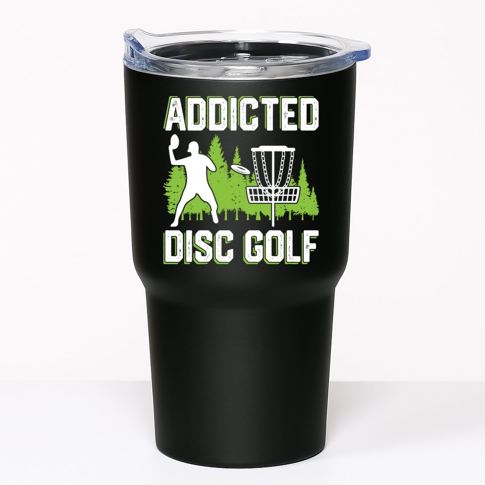 Addicted Disc Golf Tree Frisbee Golf Lovers Gift Tumbler