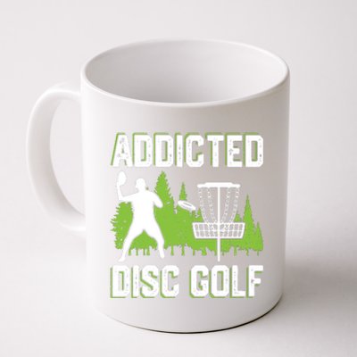 Addicted Disc Golf Tree Frisbee Golf Lovers Gift Coffee Mug