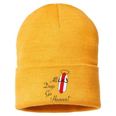 All Dogs Go To Heaven Sausage Sustainable Knit Beanie