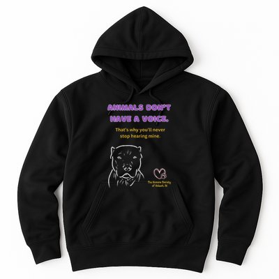 Animals DonT Have A Voice Dark Hoodie