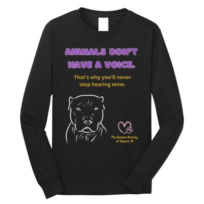 Animals DonT Have A Voice Dark Long Sleeve Shirt