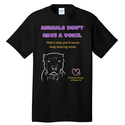 Animals DonT Have A Voice Dark Tall T-Shirt