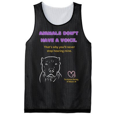 Animals DonT Have A Voice Dark Mesh Reversible Basketball Jersey Tank