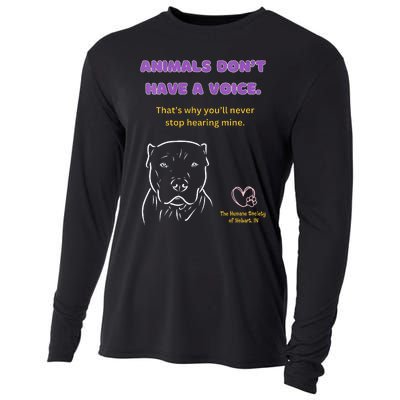 Animals DonT Have A Voice Dark Cooling Performance Long Sleeve Crew