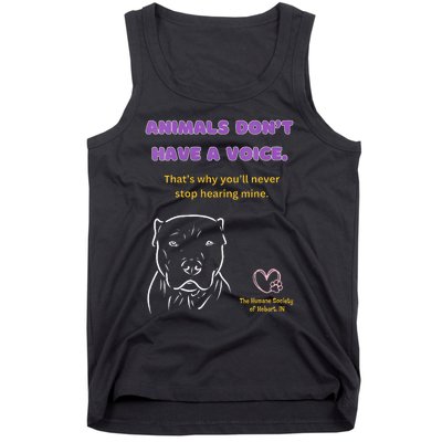 Animals DonT Have A Voice Dark Tank Top