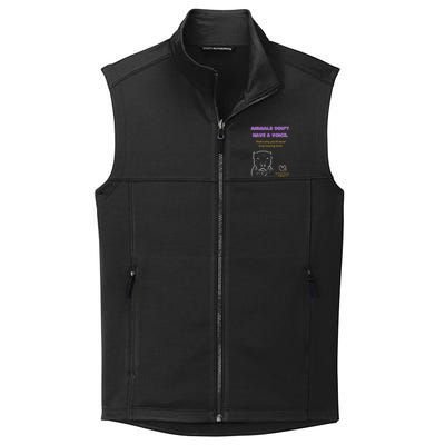 Animals DonT Have A Voice Dark Collective Smooth Fleece Vest